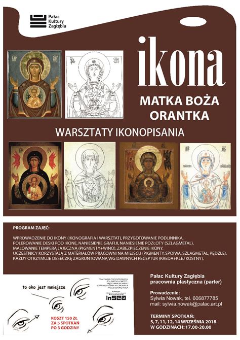 Warsztaty Ikonopisania Matka Bo A Orantka Palac Art Pl