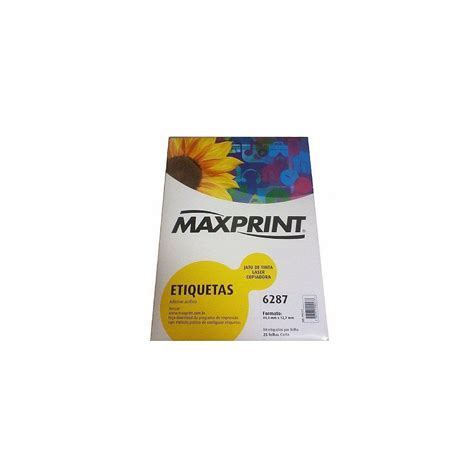 25 folhas etiqueta Maxprint OFERTA loja da Gaúcha Informática