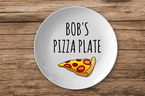 Personalized Pizza Plate, Custom Plate, Add A Custom Name, Personalized ...