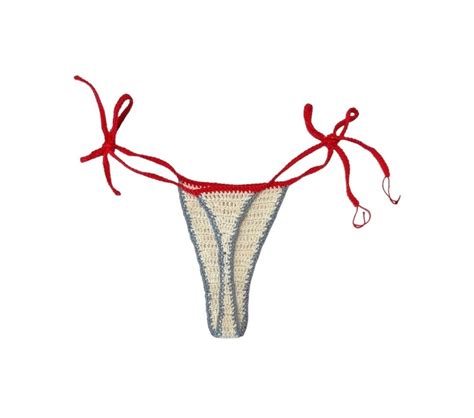 Crochet Bikini Set Knit Bikini Minimal Bikini Set Etsy