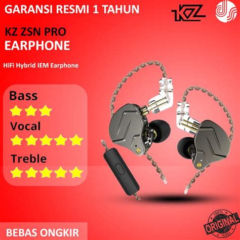 Jual PROMO IEM Knowledge Zenith KZ ZSN Pro Hybrid Technology HIFI Metal