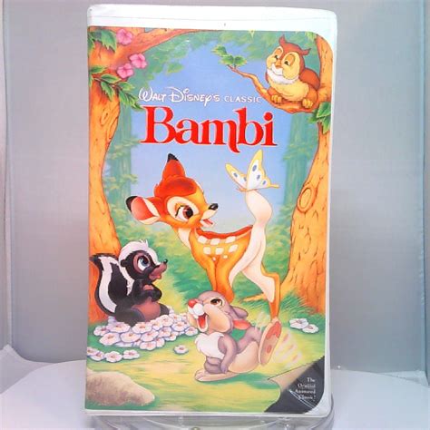 Bambi VHS 1989 Walt Disney Classics Black Diamond Edition Complete