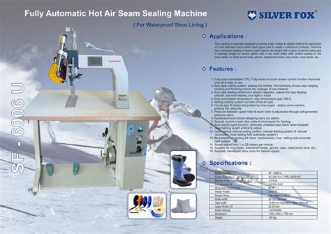 Automatic Hot Air Seam Sealing Machines For Waterproof Shoe Lining Capacity Pairs Model