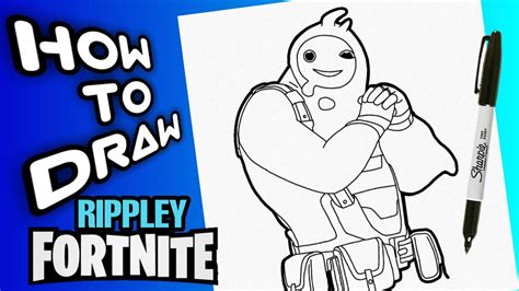 CÓmo Dibujar A Rippley Del Juego Fortnite Dibujos Fortnite Como