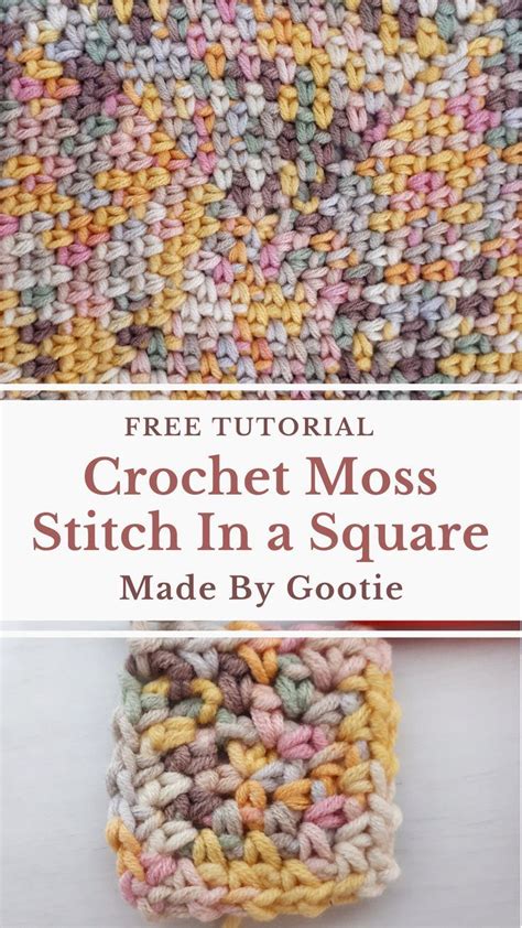 How To Crochet The Moss Stitch Free Tutorial Artofit