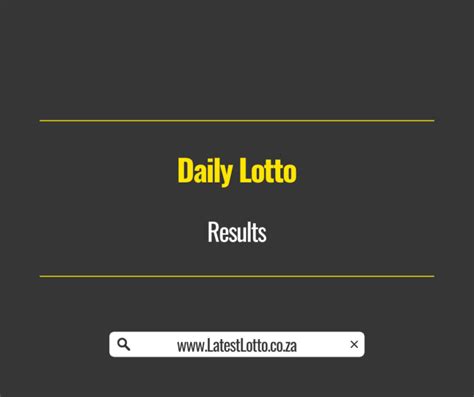 SA Daily Lotto Results On 25 February 2025 Latest Lotto