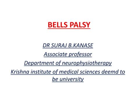 Bells Palsy Ppt