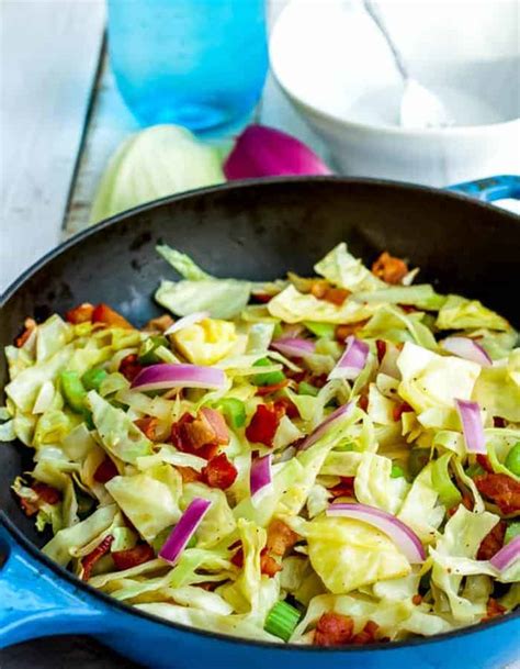 Fried Cabbage With Bacon Whole30 Paleo Keto Sustainable Cooks