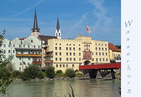 Wasserburg am Inn - Rote Brücke - Brucktor Foto & Bild | deutschland ...