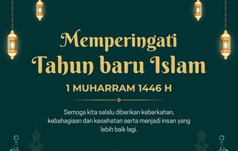 65 Poster 1 Muharram Tahun Baru Islam 2024 Kartun Gratis, Unduh yuk!