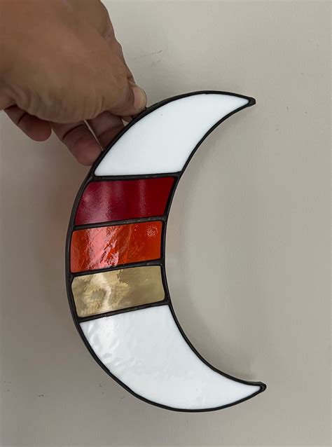 Stained Glass Roy Rainbow Moon Jthrees Glass Art