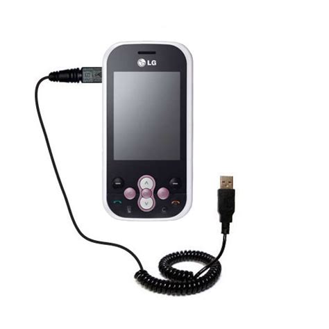 Coiled Power Hot Sync Usb Cable Suitable For The Lg Etna With Both Data And Charge Features