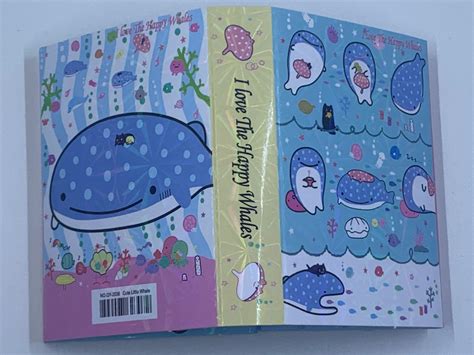 Yellow Happy Whale Jinbesan Sticky Memo Pad Book Etsy