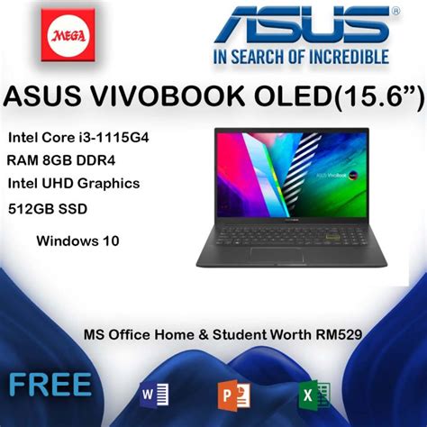 Asus Vivobook 15 Oled K513 Lazada