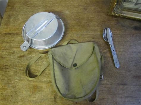 Vintage Boy Scout Mess Kit W Cutlery Camp Mess Kit Hiking