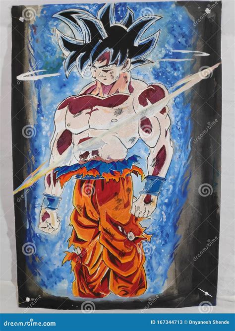 Anime Drawing of Goku from Dragon Ball Editorial Stock Photo - Image of ...