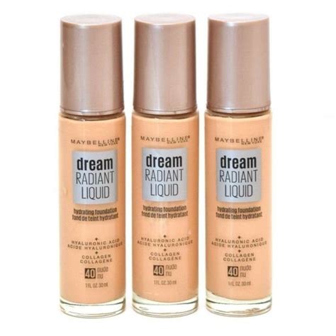 Maybelline Makeup Maybelline Dream Radiant Liquid Hydrating Foundation 4 Nude Fl Oz30 Ml 3x