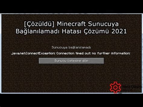 Minecraft sunucuya girmiyor hatası 2022 YouTube