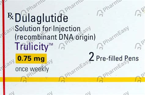 Buy Trulicity 0 75 MG 0 5ML Solution For Injection 1 Online At Flat