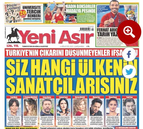 Medyan N Elli Tonu On Twitter Yeni As R Gazetesinin Ezgi Mola Farah