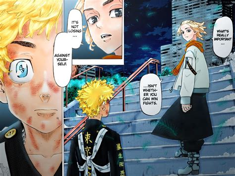 I colored Mikey and Takemichi from chapter 109 of the manga. I feel