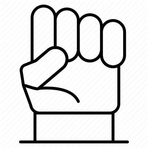 Freedom Hand Human Power Strength Icon