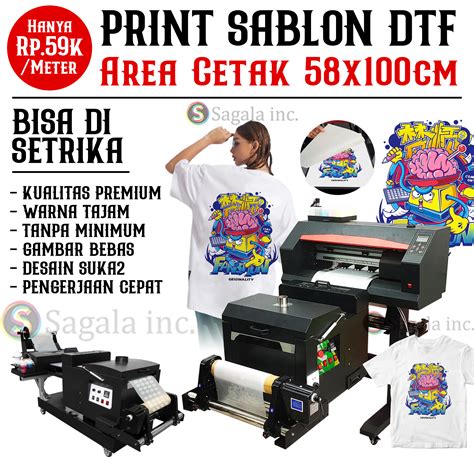 Print Cetak Sablon Dtf Meteran Bisa Setrika Murah Kualitas Premium