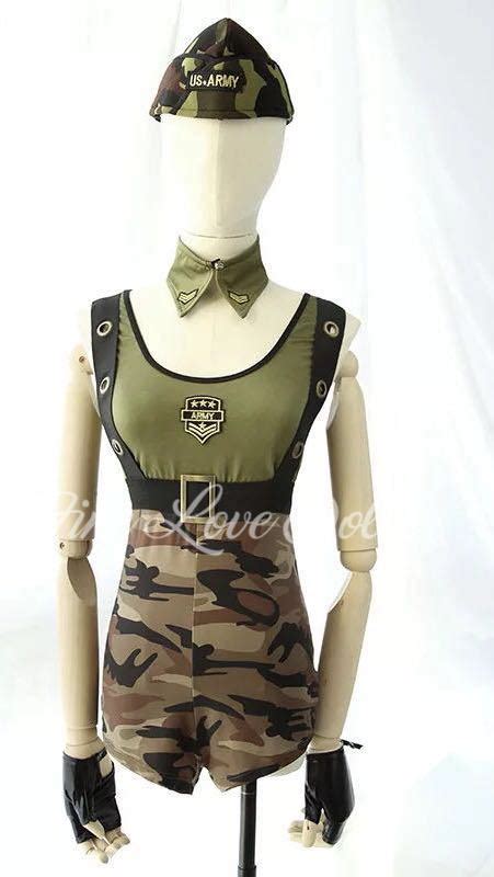 Sexy Army Military Bodysuit Garter Fine Love Dolls Ultra Realistic TPE Sex Dolls