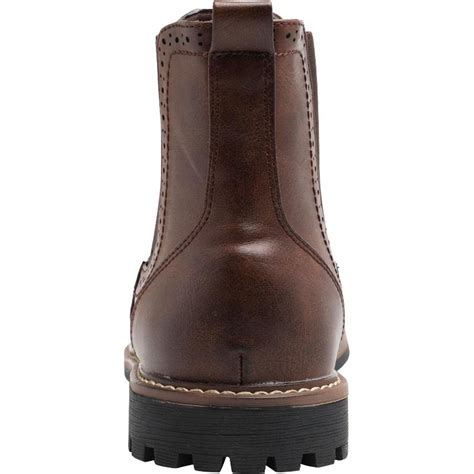 Buy Fluid Mens Brogue Chelsea Boots Brown