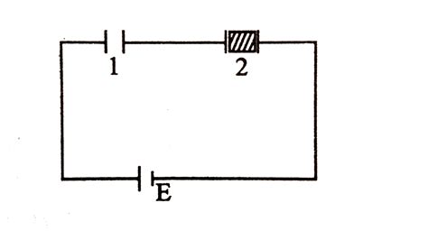 Two Identical Capacitors 1 And 2 Are Connected In Series To A Batery A