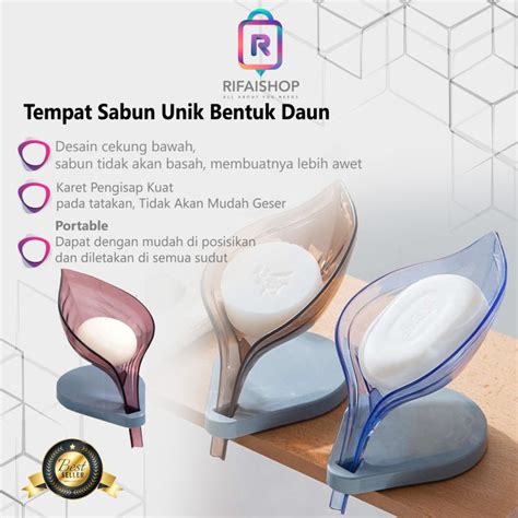 Tempat Sabun Unik Bentuk Daun Tatakan Sabun Mandi LEAF SOAP BOX