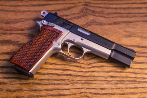 Browning Hi Power Practical With Esmeralda Custom Cocobolo Grips M P