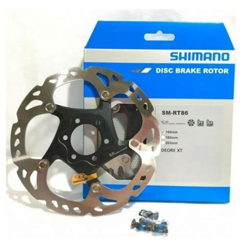 Disco Rotor Shimano Xt Ice Tech Rt86 160mm Parafuso Shopee Brasil