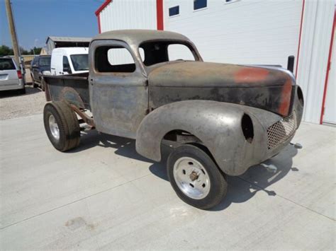 1941 Willys Pickup Truck ALL ORIGINAL STEEL Very Solid Project Gasser