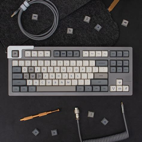 Revelation Keycap Set Light Gray Keycap Set 133pcs Keycaps Pbt Keycap