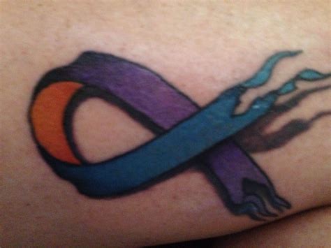 Psoriatic Arthritis Tattoo Orangepsoriasis Purpleautoimmune Blue