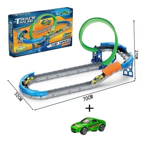 Pista Carrinho Lan Ador Duplo Looping Tipo Hotwheels Nfe Frete Gr Tis