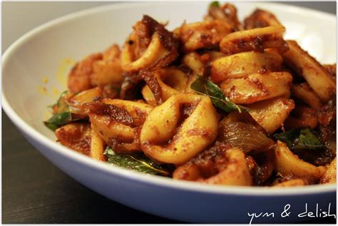 Yum And Delish Spicy Squid Masala