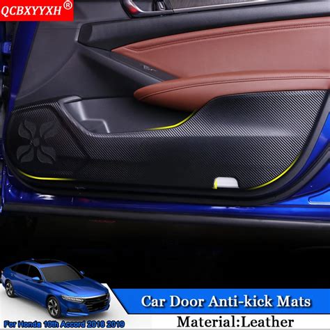 QCBXYYXH Car Styling 4pcs Set Side Edge Anti Kick Door Mat Cover