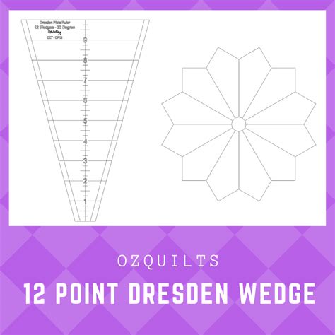 Rulers Wedges Dresdens Dresden Plate Template For 10 Squares