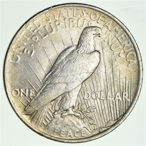 Choice High Grade 1923 Peace Silver Dollar 90 Silver Property Room