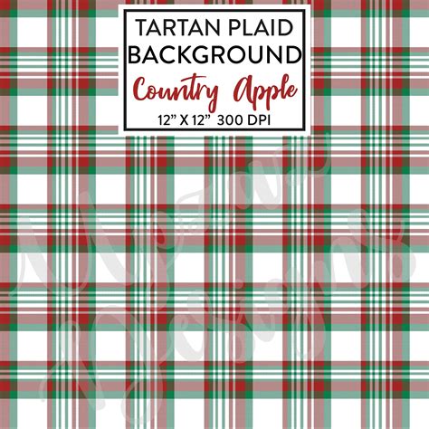 Red and Green Plaid Digital Paper Background Christmas Plaid | Etsy