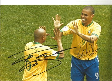 Sold Price Ronaldo And Roberto Carlos Brazil Signed 10 X 8 Inch