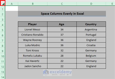 How To Distribute Columns Evenly In Excel 5 Methods Exceldemy