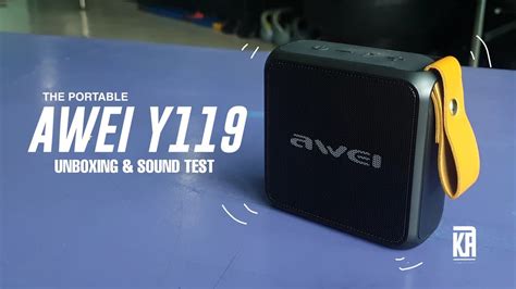 Unboxing The Awei Y Plus Sound Test Youtube