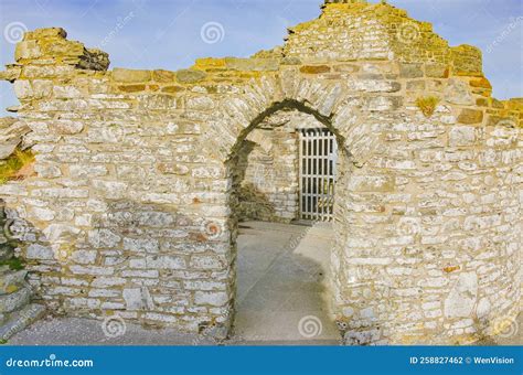 The Ruins Of Aberystwyth Castle Wales Scotland Stock Photo Image Of