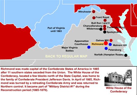 Interactive Civil War Battles Map