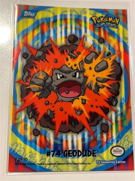 Geodude 7 Prices Pokemon 2000 Topps TV Sticker Pokemon Cards