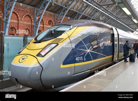 Eurostar Train At The Station At Saint Pancras International Railway