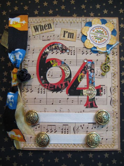 64th Birthday Card Beatles Birthday Card When I'm 64 - Etsy